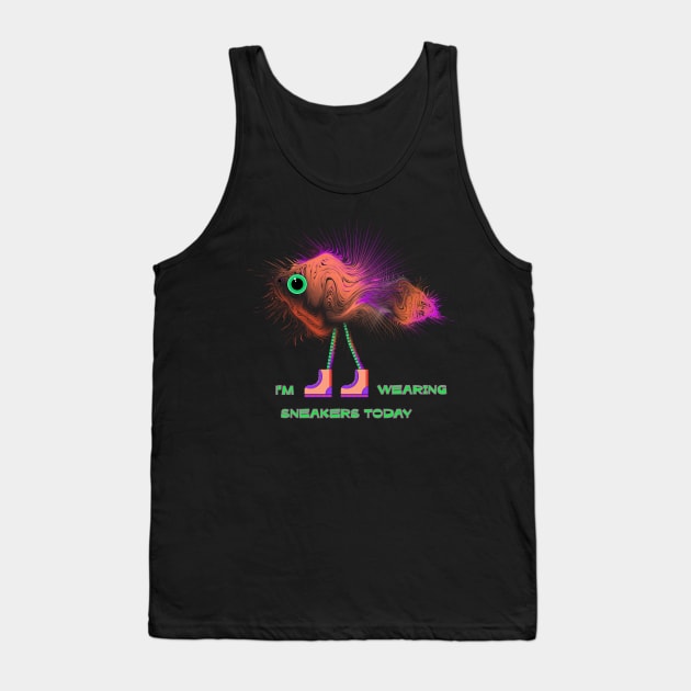 Powdery walking fish in sneakers Tank Top by Gerchek